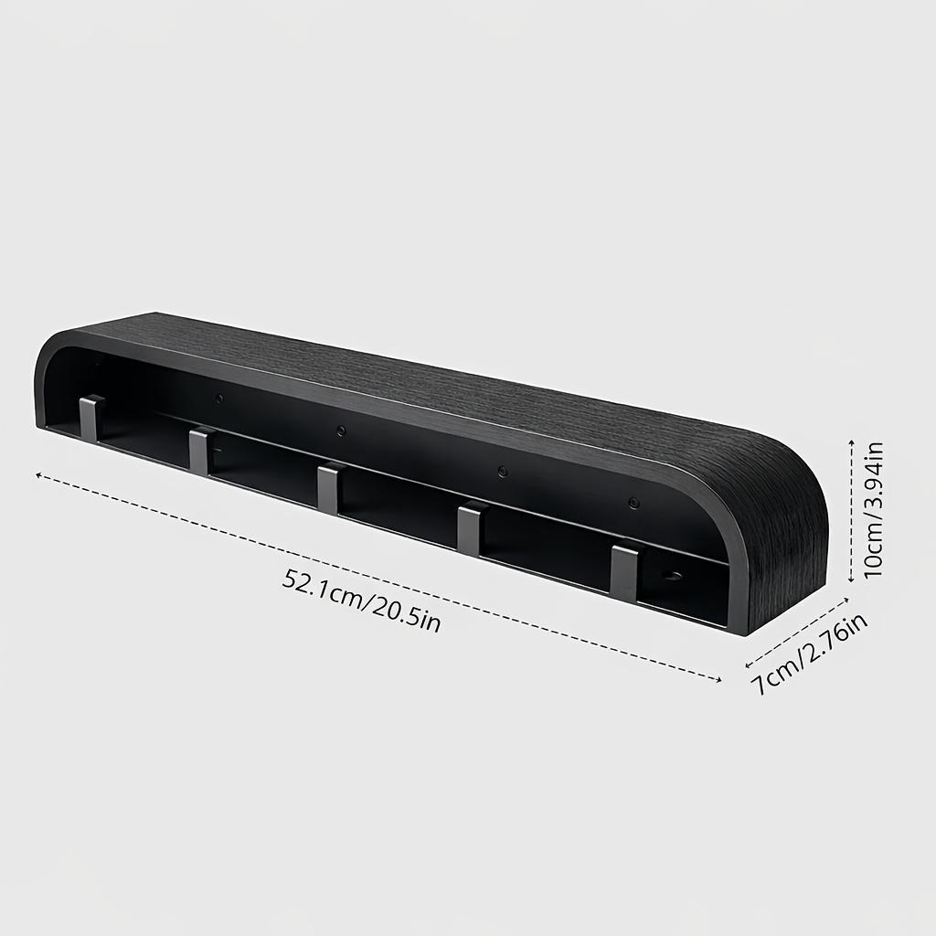 Black Multi-purpose Hook Household Organizer