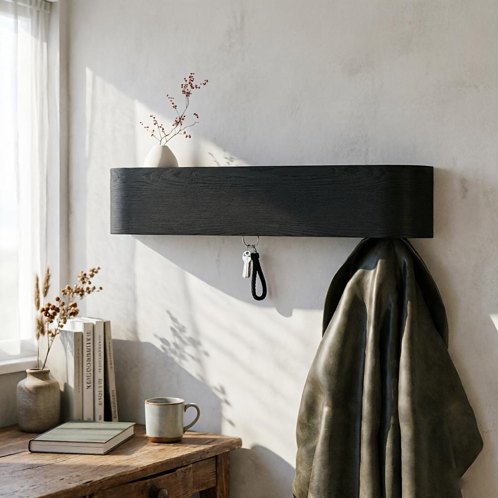 Black Multi-purpose Hook Household Organizer